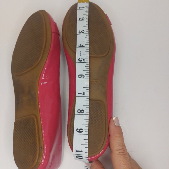 COACH London Pink Patent Leather Flats Women's US 8B - Picture 10 of 12